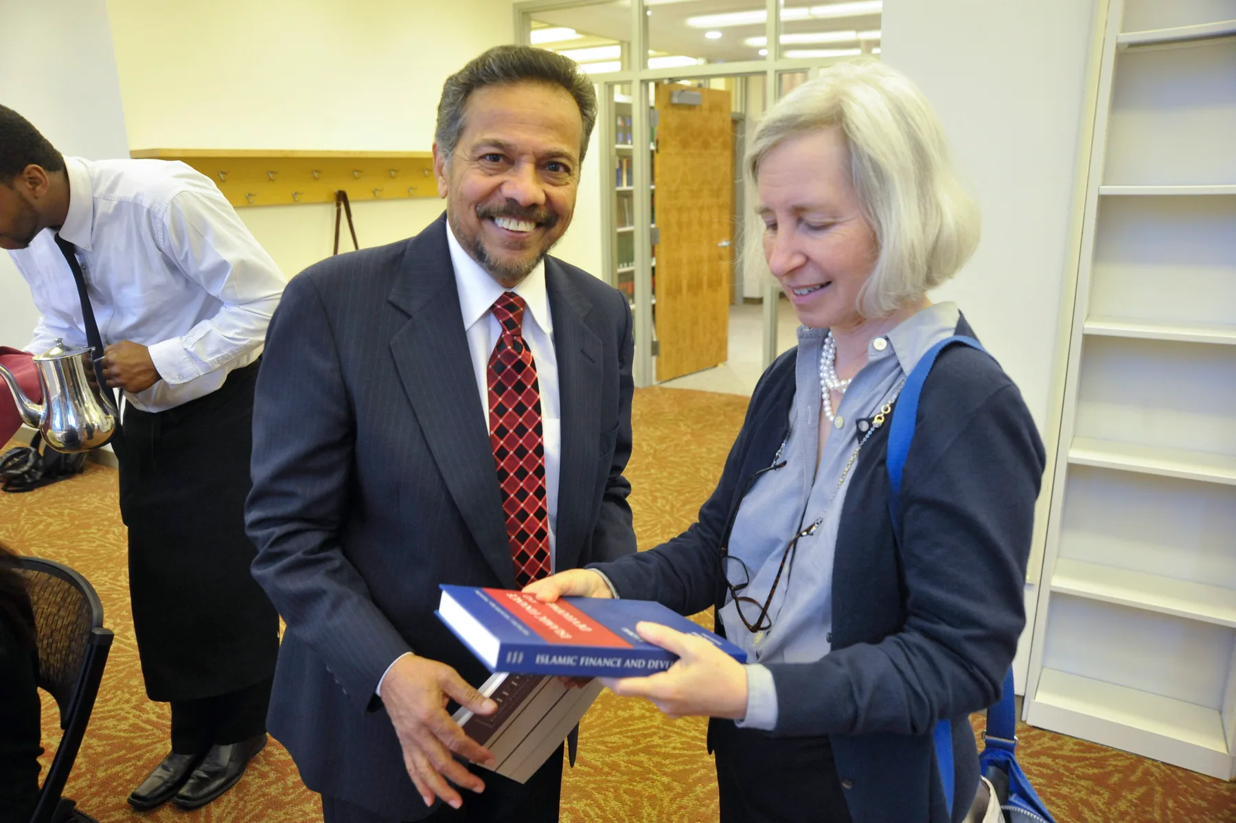 With Dean Martha Minow, 2014
